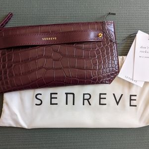 Senreve Burgundy Clutch Bag